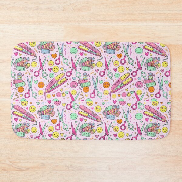 Item preview, Doodles of Hair Tools Seamless Pattern Kawaii Salon Care designed and sold by SplashTastic.