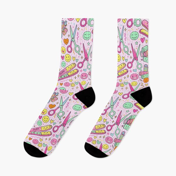 Item preview, Doodles of Hair Tools Seamless Pattern Kawaii Salon Care designed and sold by SplashTastic.