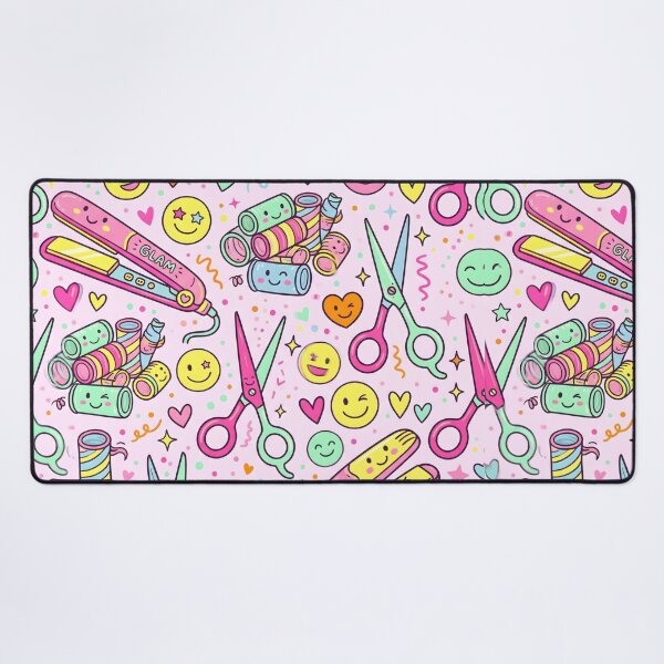 Item preview, Doodles of Hair Tools Seamless Pattern Kawaii Salon Care designed and sold by SplashTastic.