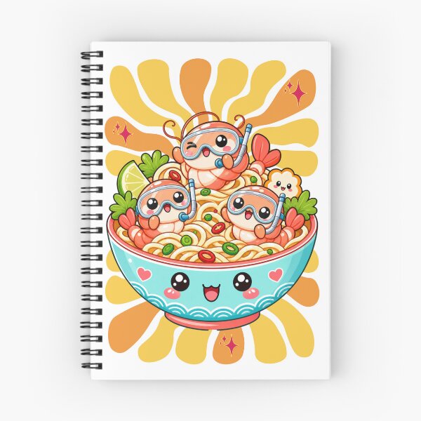 Item preview, Ramen Adventure Kawaii Shrimp Smiles designed and sold by Rosie's Wildflower Boutique.
