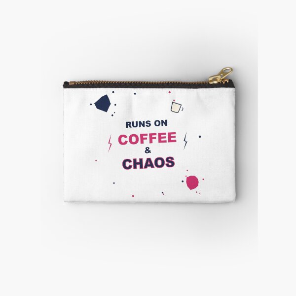 Item preview, Runs On Coffee And Chaos Funny Diagonal Energy Design designed and sold by Mega-Shopping.