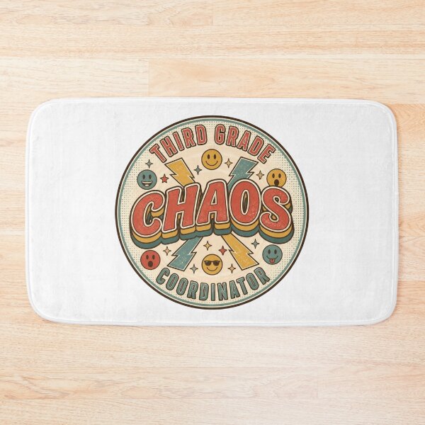 Item preview, Retro Third Grade Chaos Coordinator Lightning Emoji Badge T Shirts designed and sold by FestivityFinds.