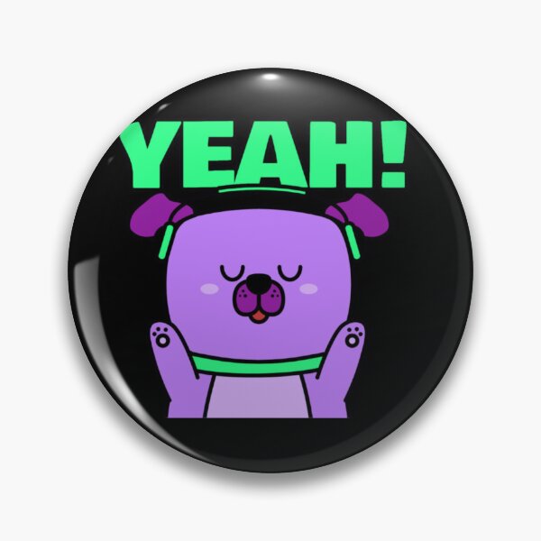 Item preview, YEAH! Cute Purple Dog with Neon Headphones - Music Lover Graphic designed and sold by GenZFashion000.