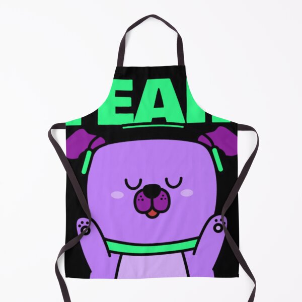 Item preview, YEAH! Cute Purple Dog with Neon Headphones - Music Lover Graphic designed and sold by GenZFashion000.