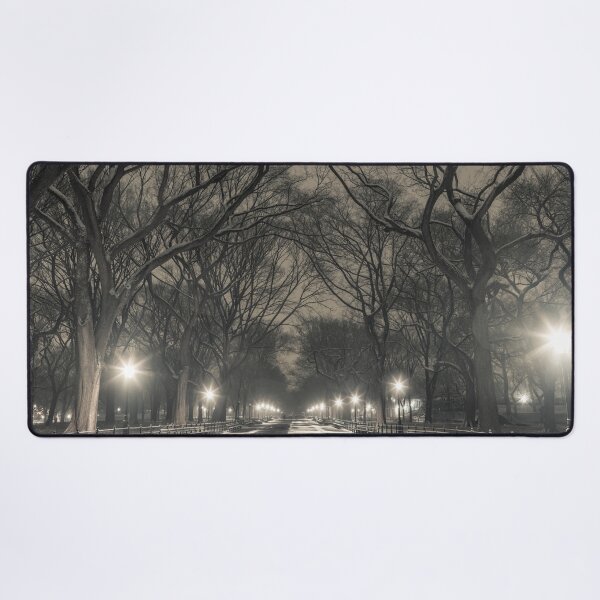 Item preview, Night view of road through Central park designed and sold by assaf.