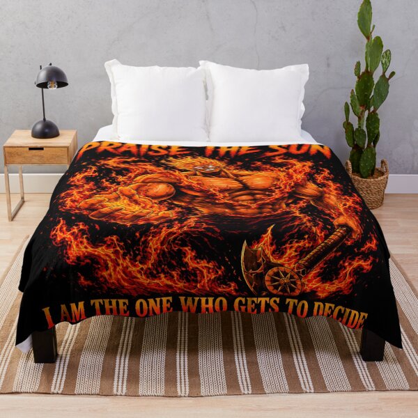 Item preview, Praise The Sun- I Am The One Who Gets To Decide - Fiery Warrior Flames Muscle Power-Aesthetic Design designed and sold by Trinidesigns123.