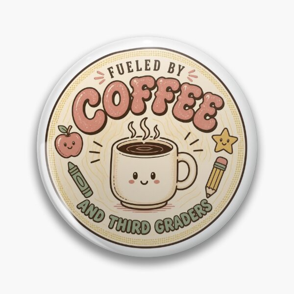 Item preview, Retro Fueled By Coffee and Third Graders Teacher T-Shirt designed and sold by FestivityFinds.