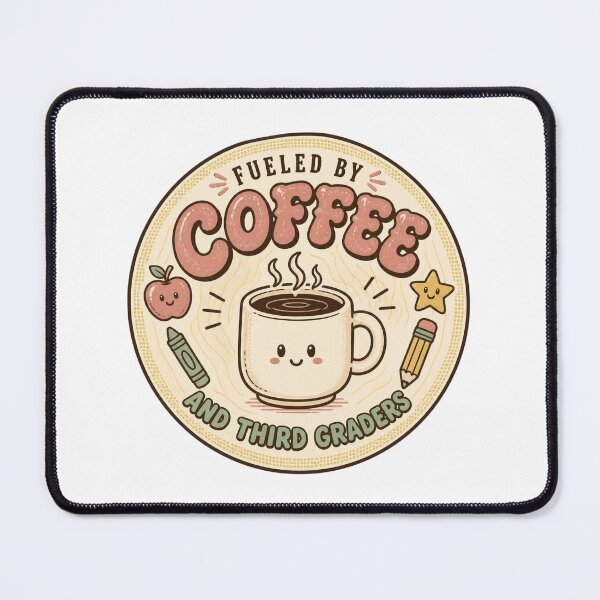 Item preview, Retro Fueled By Coffee and Third Graders Teacher T-Shirt designed and sold by FestivityFinds.