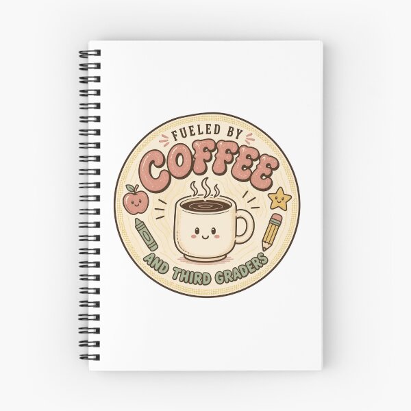 Item preview, Retro Fueled By Coffee and Third Graders Teacher T-Shirt designed and sold by FestivityFinds.