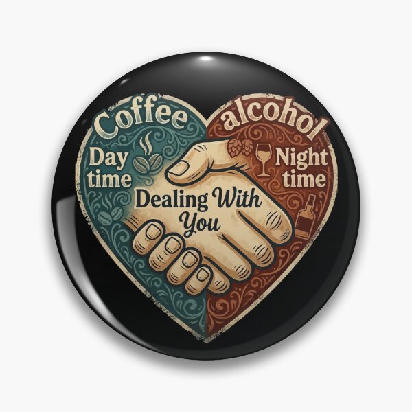 Item preview, Café y alcohol (Tarjeta gráfica divertida) designed and sold by Betteroffweird.