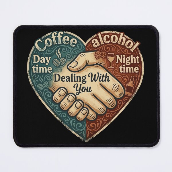 Item preview, Coffee and Alcohol (Funny Graphic T) designed and sold by Betteroffweird.