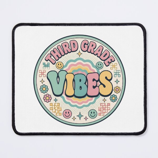 Item preview, Retro Third Grade Vibes Groovy Pastel Smiley Teacher designed and sold by FestivityFinds.