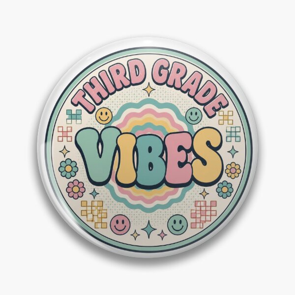 Item preview, Retro Third Grade Vibes Groovy Pastel Smiley Teacher designed and sold by FestivityFinds.