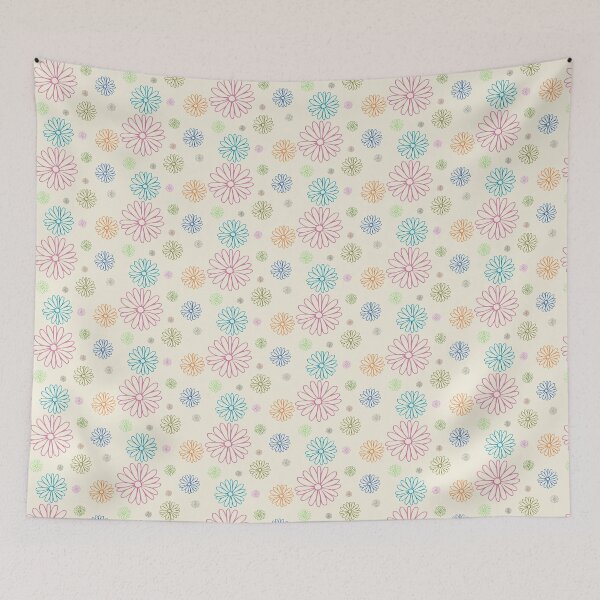 Item preview, Dainty Pastel Daisy Floral Pattern designed and sold by SeJaa.