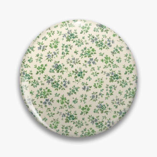 Item preview, 40s style Ditsy Floral blue green designed and sold by PureVintageLove.