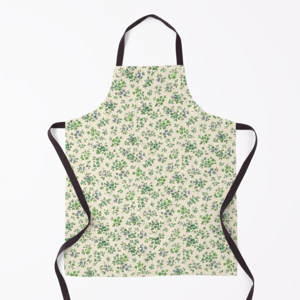 Item preview, 40s style Ditsy Floral blue green designed and sold by PureVintageLove.