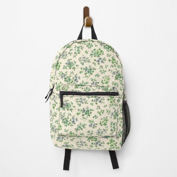 Item preview, 40s style Ditsy Floral blue green designed and sold by PureVintageLove.