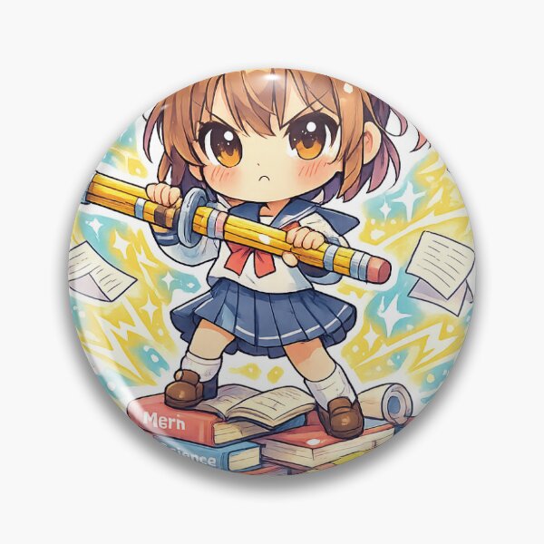 Item preview, Exam Mode Anime Sticker Kawaii Student Humor for Anime Fans & College Students designed and sold by CutePrintCorner.