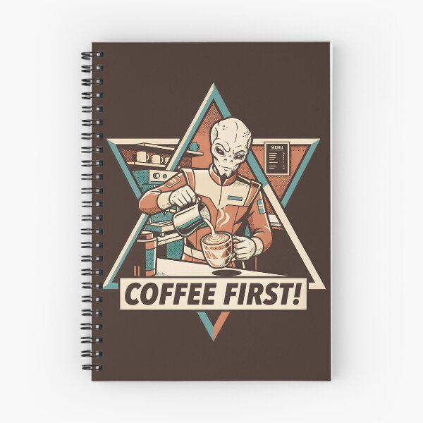 Item preview, Retro Alien Barista Coffee First Vintage Graphic designed and sold by DuckOddity.