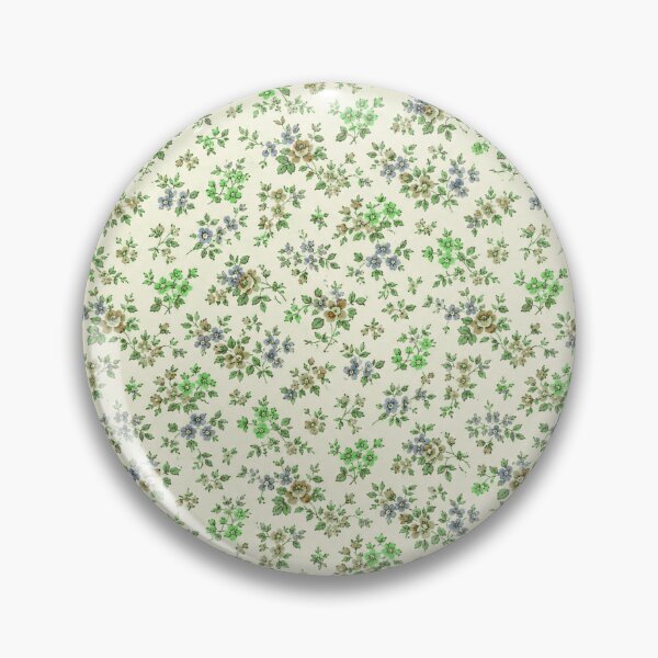 Item preview, 40s style Ditsy Floral sage green designed and sold by PureVintageLove.