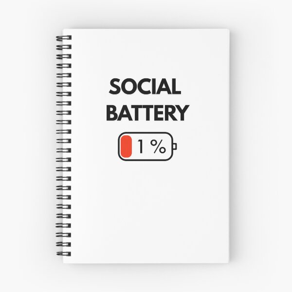 Item preview, Social Battery 1% | Funny Introvert T-Shirt | Socially Drained Design Graphic Tee designed and sold by KBizofficial.