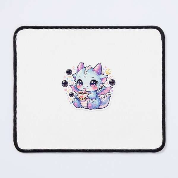 Item preview, Dragon Companion Boba Sticker Kawaii Anime Fantasy for Boba Lovers & Otakus designed and sold by CutePrintCorner.