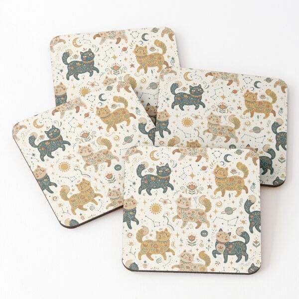Item preview,     Celestial Folk Cat Pattern designed and sold by Iampoji.
