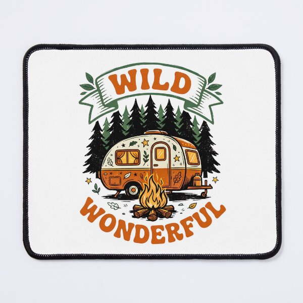 Item preview, Wild & Wonderful Vintage Camper Campfire designed and sold by BumbleBloom7.