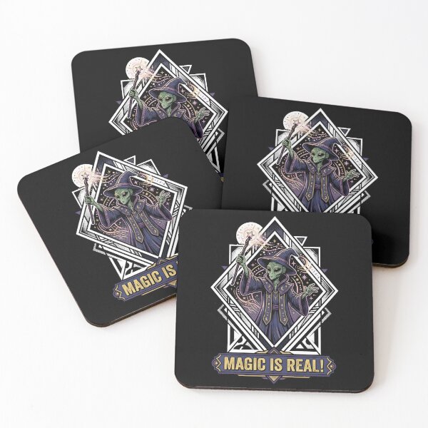 Item preview, Vintage Alien Wizard Magic Is Real Retro Illustration designed and sold by DuckOddity.