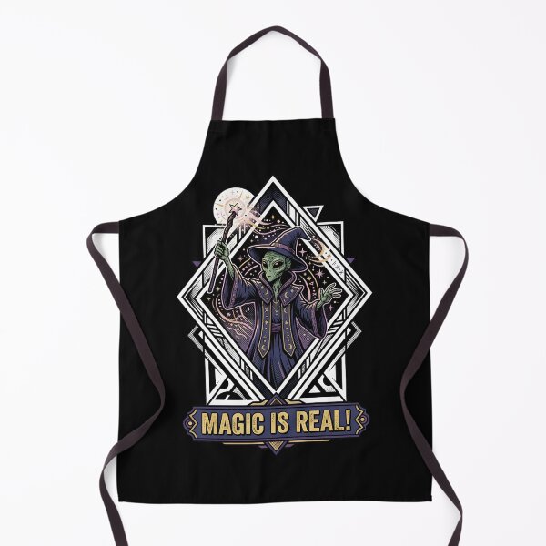 Item preview, Vintage Alien Wizard Magic Is Real Retro Illustration designed and sold by DuckOddity.