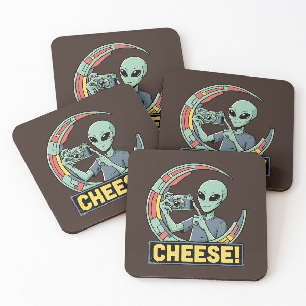 Item preview, Cute Alien Taking a Selfie Retro Cheese Graphic designed and sold by DuckOddity.