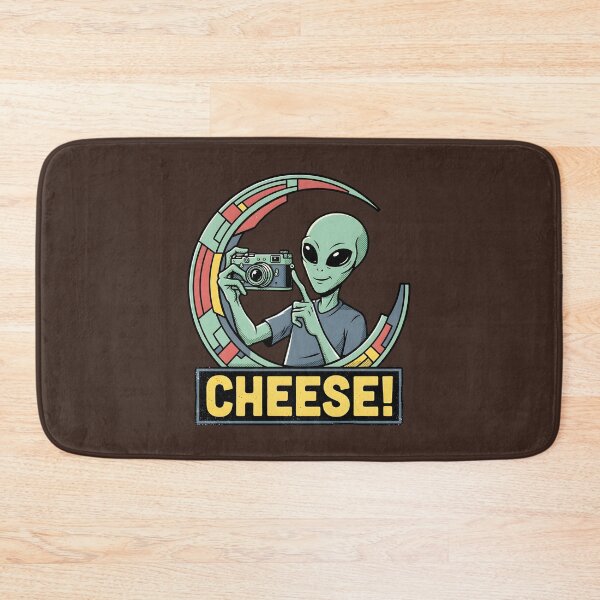 Item preview, Cute Alien Taking a Selfie Retro Cheese Graphic designed and sold by DuckOddity.