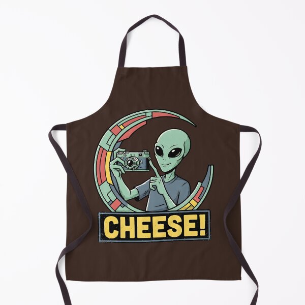 Item preview, Cute Alien Taking a Selfie Retro Cheese Graphic designed and sold by DuckOddity.