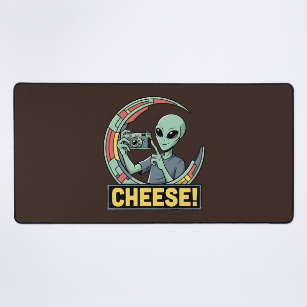 Item preview, Cute Alien Taking a Selfie Retro Cheese Graphic designed and sold by DuckOddity.