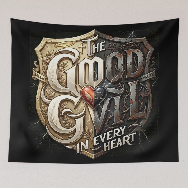 Item preview, Good And Evil Duality Shield designed and sold by Voodoo Store Paranormal Collections.
