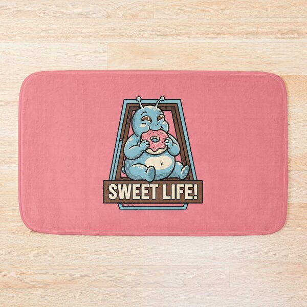 Item preview, Chubby Alien Eating Donut Sweet Life Retro Graphic designed and sold by DuckOddity.
