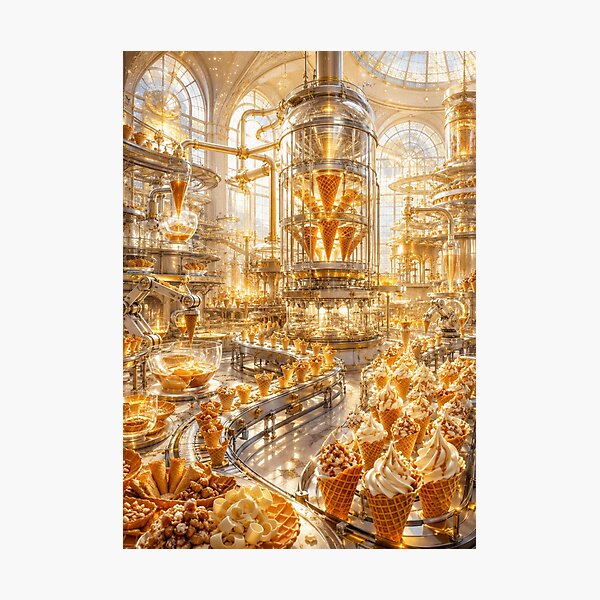 Item preview, Ice Cream Factory Collection 05 - Waffle Cone Factory designed and sold by SEIMEI2025.