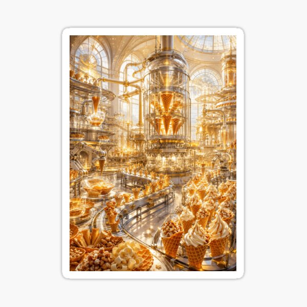 Item preview, Ice Cream Factory Collection 05 - Waffle Cone Factory designed and sold by SEIMEI2025.