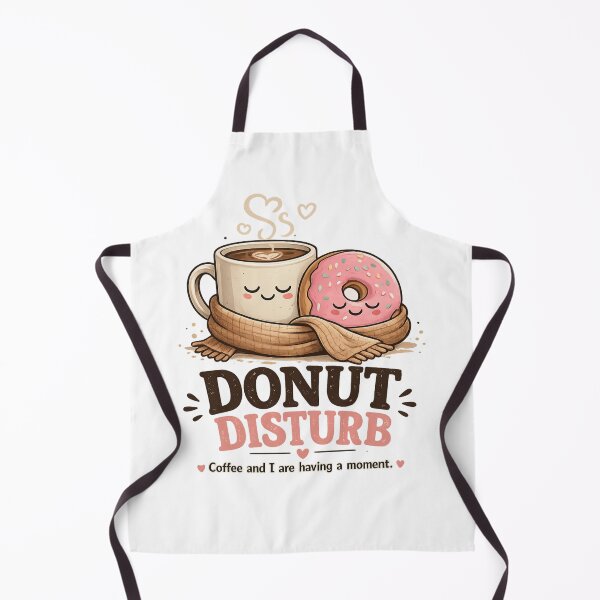 Artikelvorschau, Donut stört Kaffee und ich haben einen lustigen Moment. Niedliches Kawaii-Essenswortspiel-Geschenk. entworfen und verkauft von SHREE ART STUDIO.