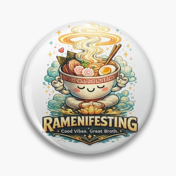 Item preview, Ramenifesting Good Vibe Good Broth Funny Ramen Manifesting Food Humor Gift designed and sold by SHREE ART STUDIO.
