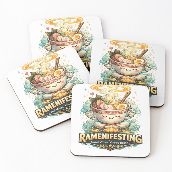 Item preview, Ramenifesting Good Vibe Good Broth Funny Ramen Manifesting Food Humor Gift designed and sold by SHREE ART STUDIO.
