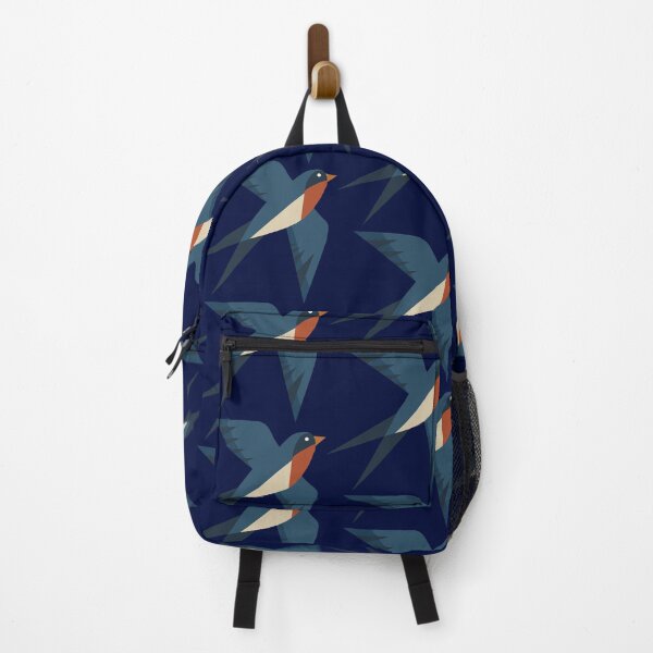 Item preview, Geometric flying swallow bird. Traditional Scandinavian folk art animal motif isolated on white background. designed and sold by Aumpuk.