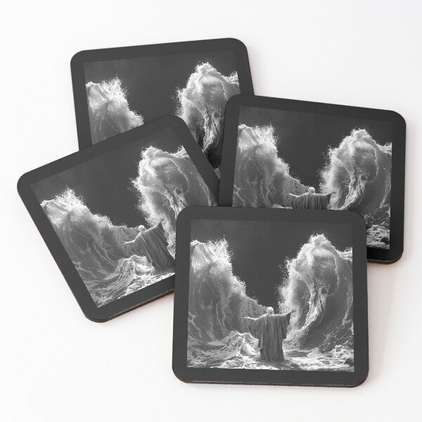 Item preview, Parting the Sea | Epic Biblical Ocean Miracle Illustration designed and sold by inkoutninja.