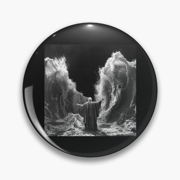 Item preview, Parting the Sea | Epic Biblical Ocean Miracle Illustration designed and sold by inkoutninja.