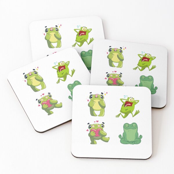 Item preview, Cute Frog Sticker Pack designed and sold by WISDOMCHARLES.