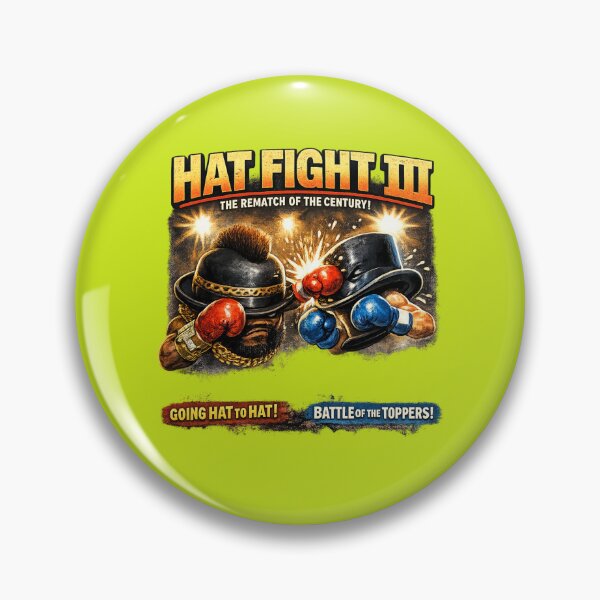 Item preview, Hat Fight III – The Bowler vs The Top Hat designed and sold by StakkaFu.