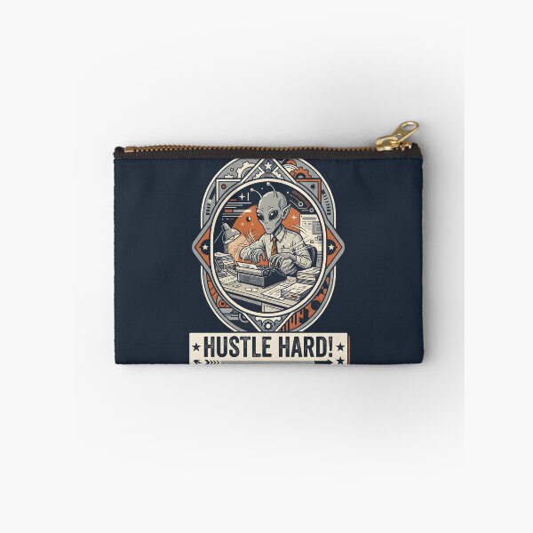 Item preview, Alien Typist Hustle Hard Retro Office Graphic designed and sold by DuckOddity.