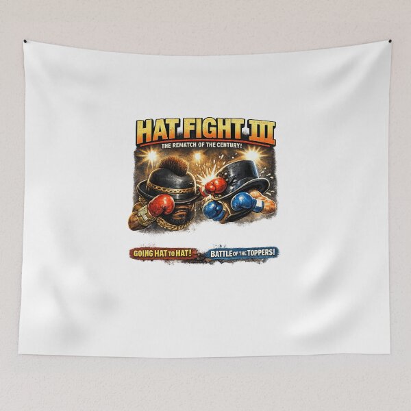 Item preview, Hat Fight III – The Bowler vs The Top Hat designed and sold by StakkaFu.