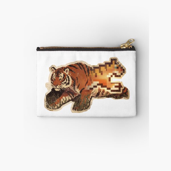 Item preview, Glitch Tiger Pixel Art - Transición de distorsión digital designed and sold by Mr. Pawsome.