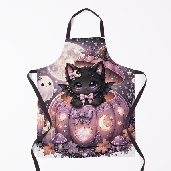 Item preview, Pastel Gothic Pumpkin Kitten Sticker designed and sold by Sangrariel.